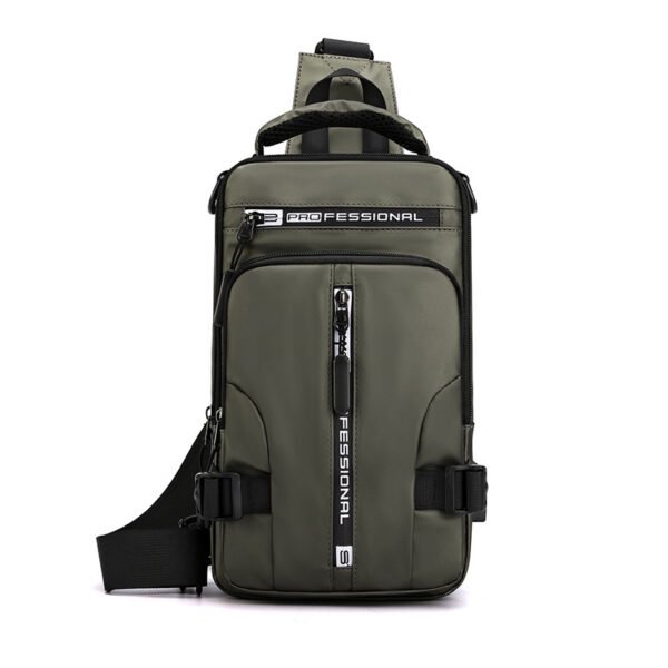 Waterproof Single Shoulder Backpack with USB - Image 7