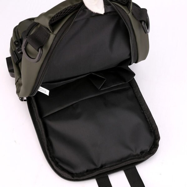 Waterproof Single Shoulder Backpack with USB - Image 9