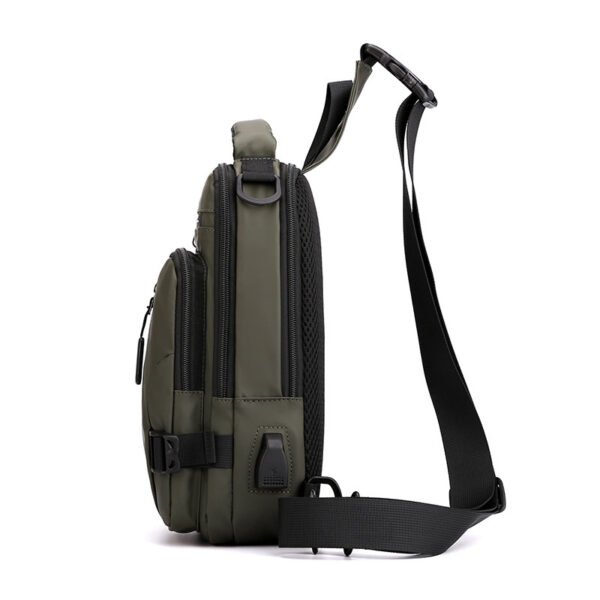 Waterproof Single Shoulder Backpack with USB - Image 8